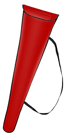 Die Tasche! Die Tasche! Fecht-Doppelschwert-Umhängetasche for Florettdegen und Säbel – Hema-Langschwert-Taschenhülle for Fechtwaffen(Red)