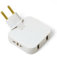 1 Pc Presa Multipla Salvaspazio con Testina Girevole a 180° Adattatori, 4 Prese, 2 Europeo-Americano e 2 Porte USB, Design Compatto