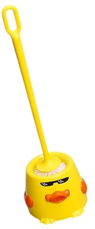 MAGICLULU Duck-themed Toilet Brush with Long Handle and Soft Bristles for Household Toilet Cleaning, Cute Bathroom Accessory with Stand, Suitable for Toddler Bathrooms and Efficient Scrubbing
