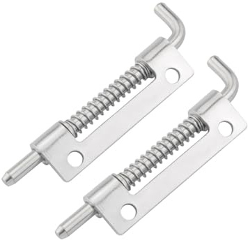 JianLing Lot de 2 goupilles de boîte de distribution d'énergie en acier inoxydable 304 - 84 mm - Moyennement étroite - Avec trou - Dispositif de verrouillage à boulon pour portes d'armoires en bois