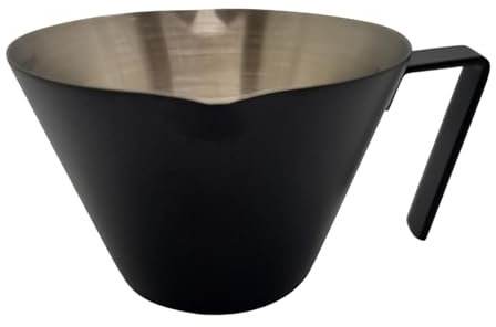 Tazas Medidoras de Metal,Copa de Medición - Jarra de Acero Inoxidable Resistente al Calor con Escalas Asa y Pico Doble para Repostería Cocina Preparación de Café