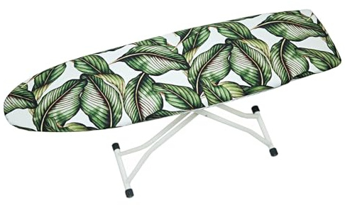 Copriasse Da Stiro 140X45 Verde E Bianco Copriasse Da Stiro Universale, Con Riflettore Termico, Imbottitura Spessa In Foam E Con Elastico,Resistente Al Calore Fino A 211℃