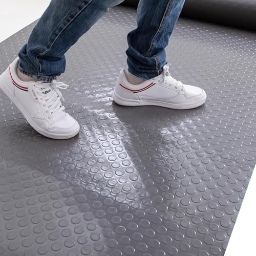 KFGISD, 2.5mm Thick Garage Floor Runner Mats, Extra Large Heavy Duty Rubber Matting Carpet for Under Car,Rubber Garage Floor Mats(1x5m/3.3x16.4ft)