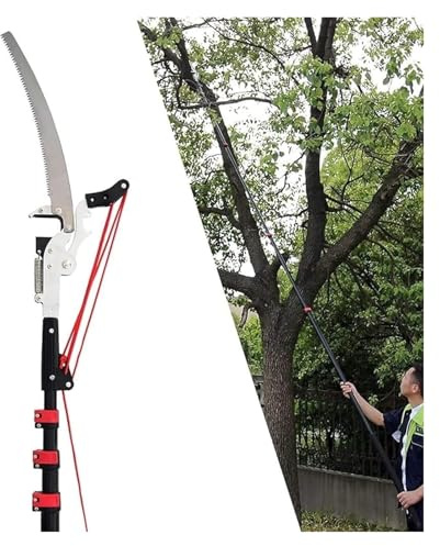 Pole Pruning Saw, Telescopic Tree Pruner, Telescopic Tree Pruner Extendable Pruning Saw Gardening(24FT)