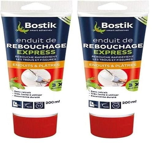 Enduit Rebouchage Express Pâte 200 ml (Lot de 2)