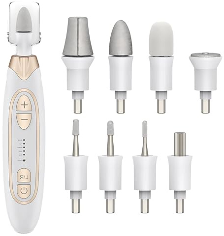 Generic Kabelloses elektrisches Nagelbohrer-Set, enthält 8 Bohrer, wiederaufladbare E-File für dicke Nägel, tragbares Maniküre-Pediküre-Set für Zuhause und Reisen