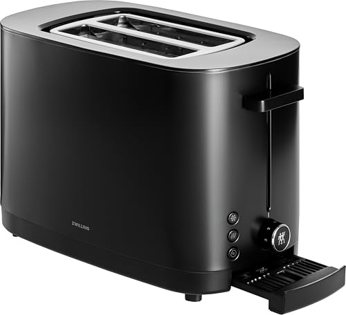 Zwilling Enfinigy 2 Short Slots Toaster with Bun Warmer, Black