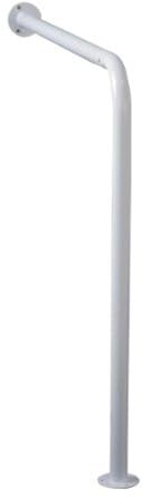 Homecraft Ringwood Wall to Floor Grab Rail, Curved Grab Bar for Toilet, Shower, or Bathtub, Secure Railing for Elderly and Handicapped, 30 High x 30 3/4 Deep, Bathroom Safety Rails