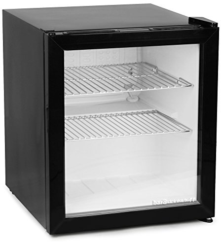 bar@drinkstuff Frostbite Mini Fridge Black - 46ltr Compact Refrigerator Holds 45 x 330ml Cans | F Energy Rating
