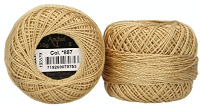 Anchor Perlgarn 8, 4591008-00887, Farbe:messing, Stickgarne