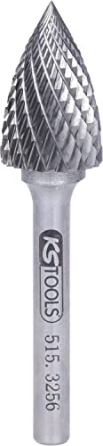 KS Tools 515.3256 HM Spitzbogen-Frässtift Form G, 16mm