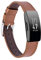 Nigaee Unisex-Adults Genuine Leather Classic Replacement Bands for Fitbit Inspire HR Fitness Trackers Brown