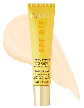 Milani Face Primer for Makeup - SPF BFF Primer with Broad Spectrum Sunscreen SPF 30 UVA UVB Protection, 1.0 Fl. Oz