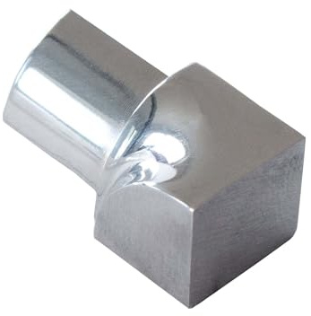 Dalsys Inneneck Viertelkreisprofil 8mm Edelstahl poliert | Innenecke für Fliesenschienen, Übergang bei Wand- und Bodenfliesen, Eckabschluss Bad und Küche