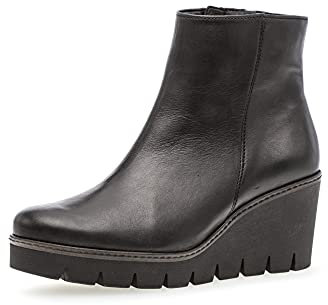 Gabor Damen Keilstiefeletten, Frauen Stiefeletten,Wechselfußbett,Best Fitting,Wedge Boots,Keilabsatz,warm,schwarz (Ra.cogn.),40 EU / 6.5 UK