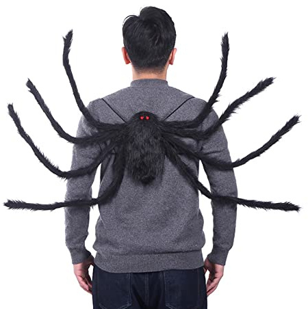 lulalula Grande zaino in peluche a forma di ragno, zaino da 35 pollici per Halloween con 8 gambe lunghe di ragno