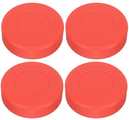 4 Stück Puck Regelt Den Ball Hockey-Sauce-kit Eishockeypuck Zum Üben Gewichtetes Eishockey Hallenhockey-Puck Übungspuck Aus Gummi Rollhockey-Pucks Pucksauger Vitrine Haupt Kind PVC