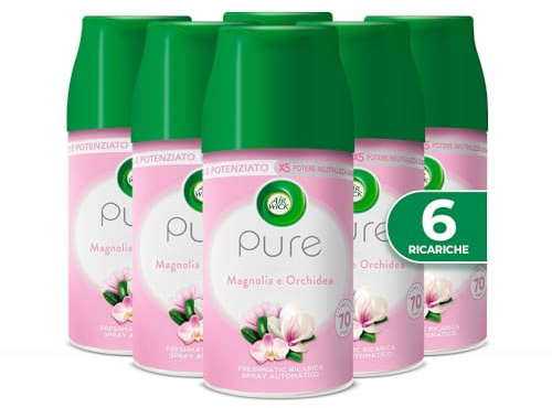 Airwick Freshmatic Pure Magnolia y Orquídea Ambiental (6 unidades, 250 ml)