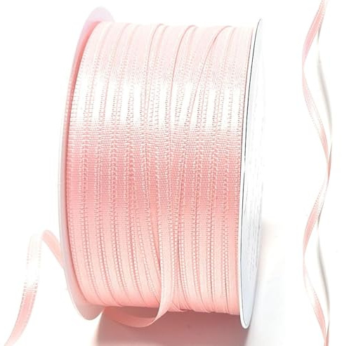 s.dekoda Satinband 50m x 3mm Rosa Schleifenband Dekoband Satin