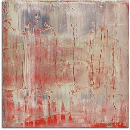 XCPORA Gerhard Richter Poster Abstrakte Wandkunst Gerhard Richter Drucke Gerhard Richter Leinwand Gemälde für Heimwanddekoration Bild 50x50cmx1 ohne Rahmen