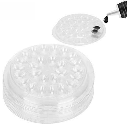 Supporto Per colla Per Ciglia Finte, 50 Pz Supporto Per colla Per Ciglia Monouso in Plastica Trasparente Per Extension Ciglia