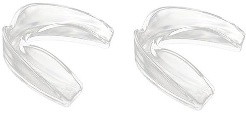 WeddHuis 2 Pièces Protège-Dents Boxe, Protège-Dents Sportif Pour Hommes Avec Boîte De Rangement Transparente Pour Boxe Basketball Hockey Et Football