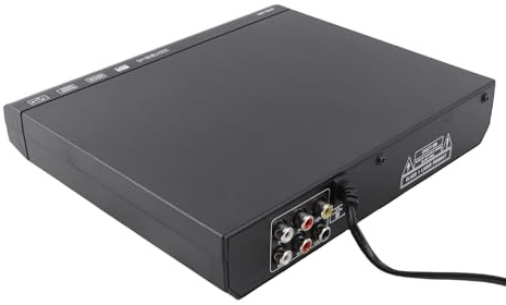 Mini Lecteur DVD, Lecteur CD DVD USB Compatible avec DVD R, DVD RW, JPEG, CD R et CD RW, RCA 720P HD, Canal Sonore 2.0, pour TV Domestique (-2610230188512)