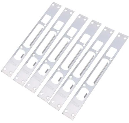 KONTONTY 6pièces Plaque De Sécurité De Porte Pour Renforcement De Serrure Installation Facile Et Résistante Aux Effractions