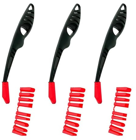 GERUI Lot de 3 lisseurs de joints en silicone - Extracteur de joints en silicone - Lisseur en silicone - Avec 9 formes de joint