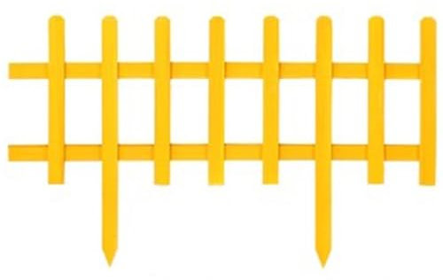 ZXHKZDX Clôture De Jardin en Bois, Petit Treillis Barrières, Décoratif Cloison De Séparation, Souterrain Partition pour Décoration Extérieure De Patio De Jardin Potager(Yellow,60X45X1.3cm)