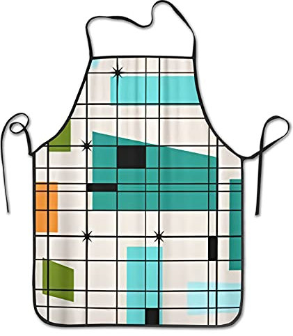 Verstellbare Grillschürzen Mitte Des Jahrhunderts Midcentury Modern Schürzen Premium Malschürze Personalisiert Latzschürze Für Gastronomie Köche