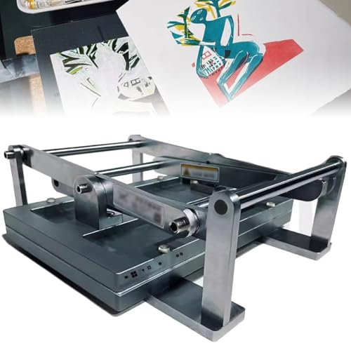 ZHPPED Linoldruckmaschine – Doppelhebel-Zentrierlinienpresse für A4-Druck, 35 x 24 cm Druckplatte – für Karten, Briefmarken