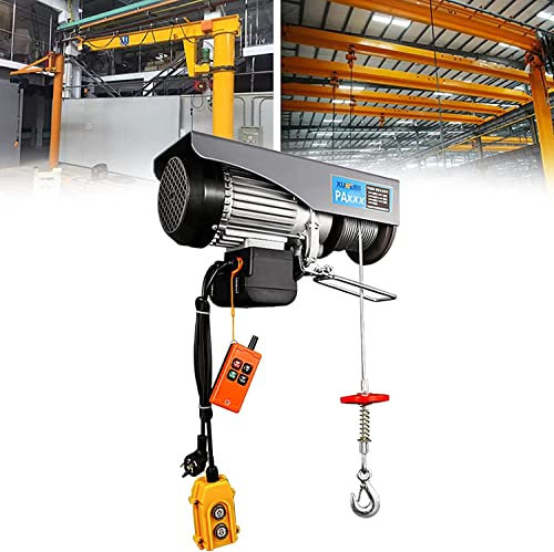BDKSEXBF Mini-Elektrohebezeug mit drahtloser Fernbedienung, elektrische Winde mit automatischer Bremse, 510 W elektrischer Seillift, Kleiner Haushaltskran