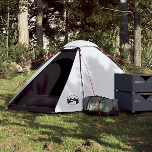 Xichuzi Kuppel-Campingzelt 2 Personen Weiß Dunkel Wasserdicht, Caming Zelt, Camping Tents, Camping-Zelt - 94768