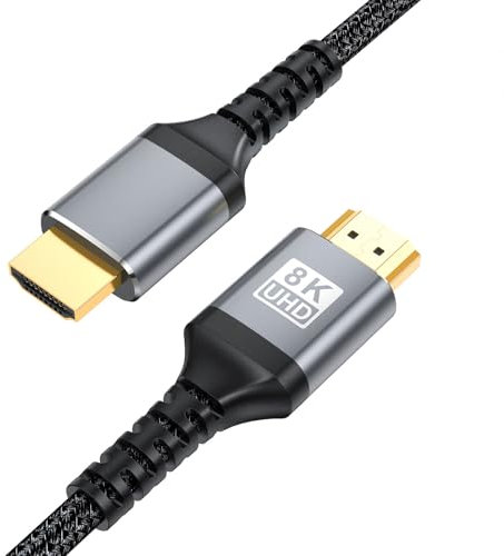 HNsdsvcd Cavo HDMICOMMITIBLE 2.1 ad alte prestazioni 8K 60Hz 4K 120Hz Supporta la tecnologia EARC per televisori e soundbar