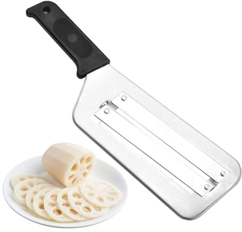 Cabbage Shredder Tool, Stainless Steel Chopper, Ergonomic Slicer, Portable Veggie Cutter, Multipurpose Kitchen Gadget, Blade Design, for Home, Restaurant Use, 11.73x3.39 inches