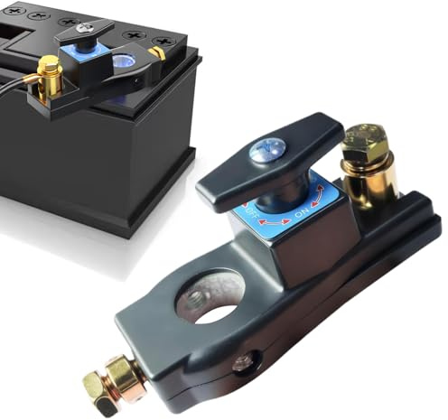 ertlutw Batterie Trennschalter, Batterietrennschalter, 12V/24V Trennschalter, ON-OFF Batterieschalter, Einstellbarer Autobatterie Batteriehauptschalter, für Truck, Auto, Motorrad, Marine
