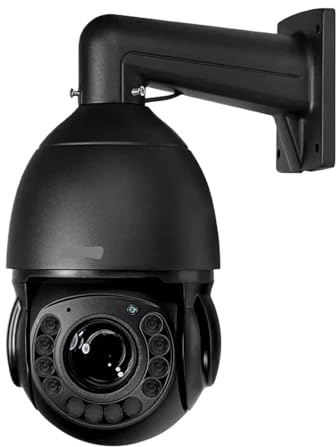 KVBRUI Caméra de Surveillance IP PTZ à dôme Rapide avec Suivi Automatique en métal Laser 8MP 4K H.265+, Zoom Optique 90X, Audio 360°, POE(90X 4K 256G)