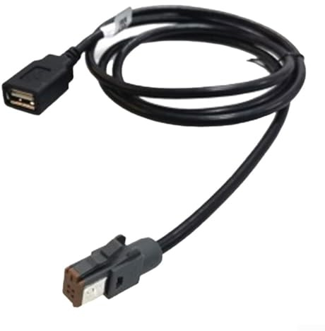 Bebykilemi Cable adaptador de audio auxiliar para coche, cable de datos a USB, para Outback Legacy Forester, conector negro de 100 cm