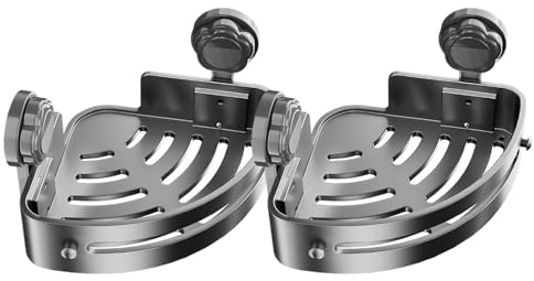 Generico Ripiano Angolare Per Doccia | 2 Pezzi Supporto Senza Fori | Organizzatore Doccia Angolare Da Parete - Per Bagno Casa Appartamento Hotel Shampoo Spugna Sapone Bagnoschiuma Articoli Igienici