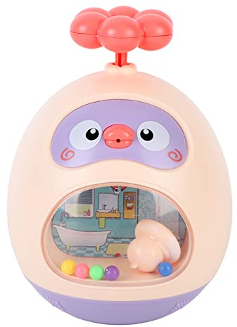 Anatra da bagno con doccia, simpatico giocattolo per vasca da bagno con acqua spruzzata, per bambini, giochi al coperto e all'aperto (Rosa)