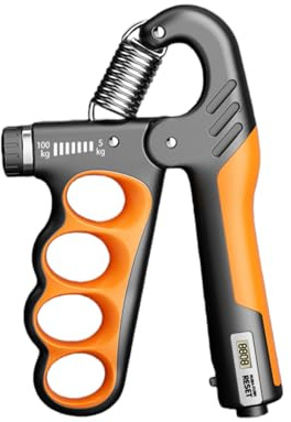 bergxperten Pro Verstellbarer Handtrainer 5-100 kg fürGriffkraft, Unterarmtraining & Reha，Handtrainer, EIN ergonomisch gestaltetes Gerät für EIN effektives Handtraining