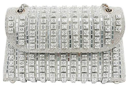 Uozonit Kvällsväskor för kvinnor, Rhinestone-väskor för damer | Glittrande kvällsväska Lyxdesign | Bärbar Rhinestone kopplingsväska kvinnor flickvän födelsedag nyår