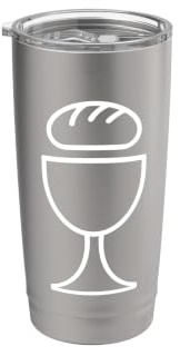 Holy Communion Chalice Bread Faith Graphic Stainless Steel Insulated Tumbler