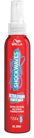 Shockwaves Ultra Strong Rock and Hold Hair Gel Spray, 150 ml