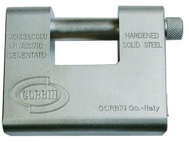 Lucchetto Sicurezza per Serranda Monoblocco 84mm Corbin mod. Grizzly art. 431.85