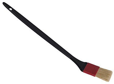 Beizpinsel 35mm gekröpft metallfrei made in Germany (für Beizpaste, 420 mm lang)