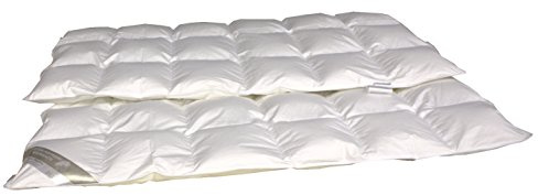 Betten Hofmann Premium Daunendecke Daunenbett leichte Ganzjahresdecke, 6x8, 135x200 cm, 100% Daunen, Naturprodukt