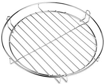 30 cm Griglia cromata con barra per appendere Warm HALTE ruggine per grill basculante 3 gamba