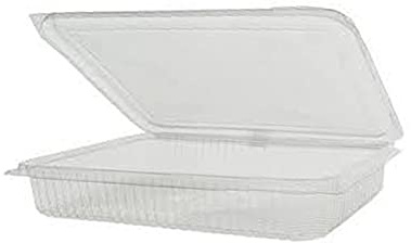 GGroup 45 VASCHETTE RETTANGOLARI con Coperchio Unito in Pet Trasparenti cm 200x145x35 Ideale per Piatti Freddi e salumeria